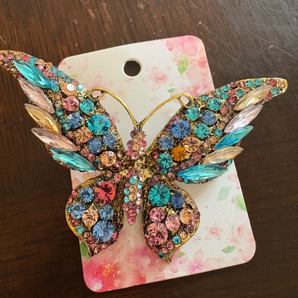Colorful Butterfly Brooch